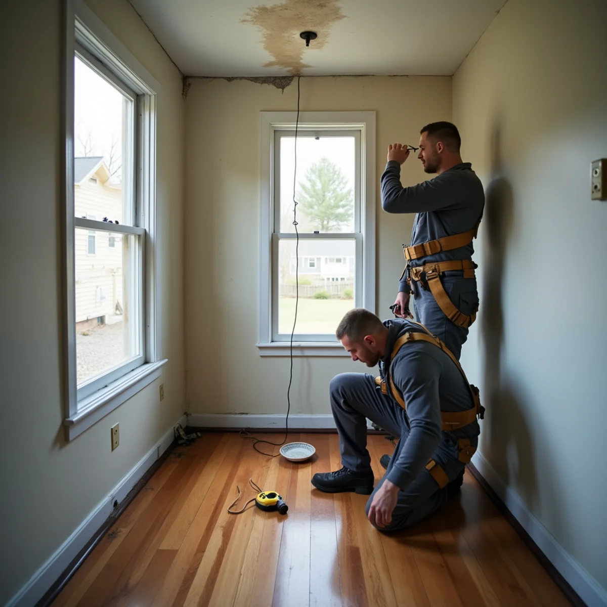 Interior leaks far from any obvious damage: Flat & Low-Slope Roofing warning sign on a New Jersey home